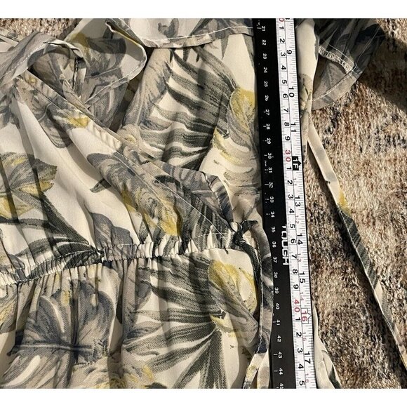 Japna Handmade Hawaiian Maxi Dress Size S Multicolor Sleeveless Tie Ruffle India - Picture 10 of 11